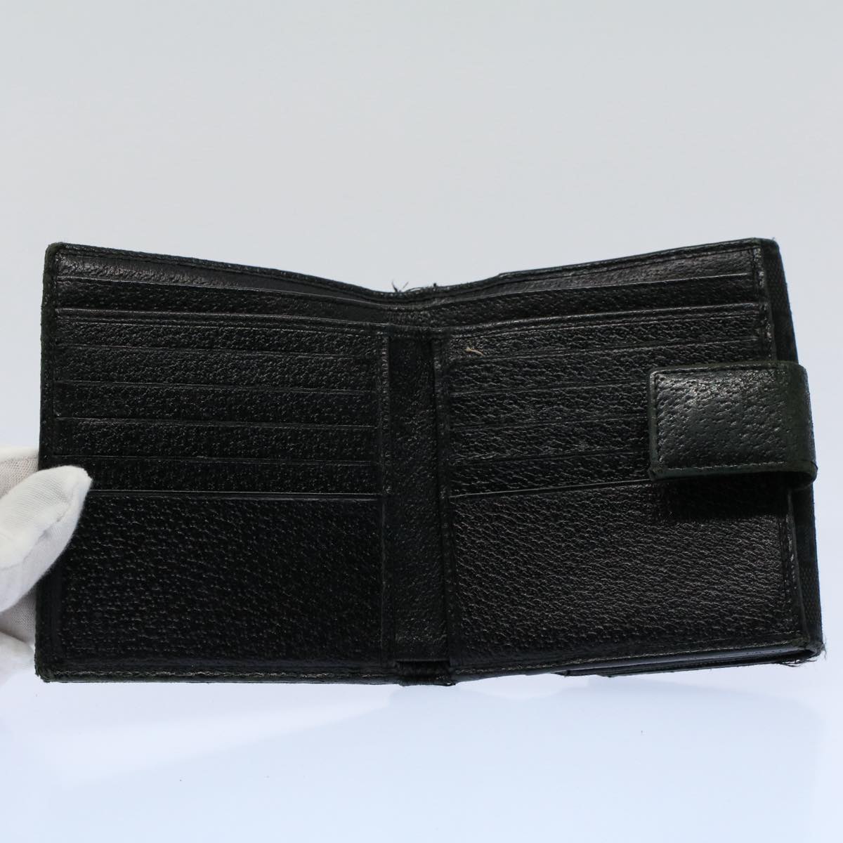 GUCCI GG Canvas Web Sherry Line Wallet Leather 5Set Beige Red black bs8401