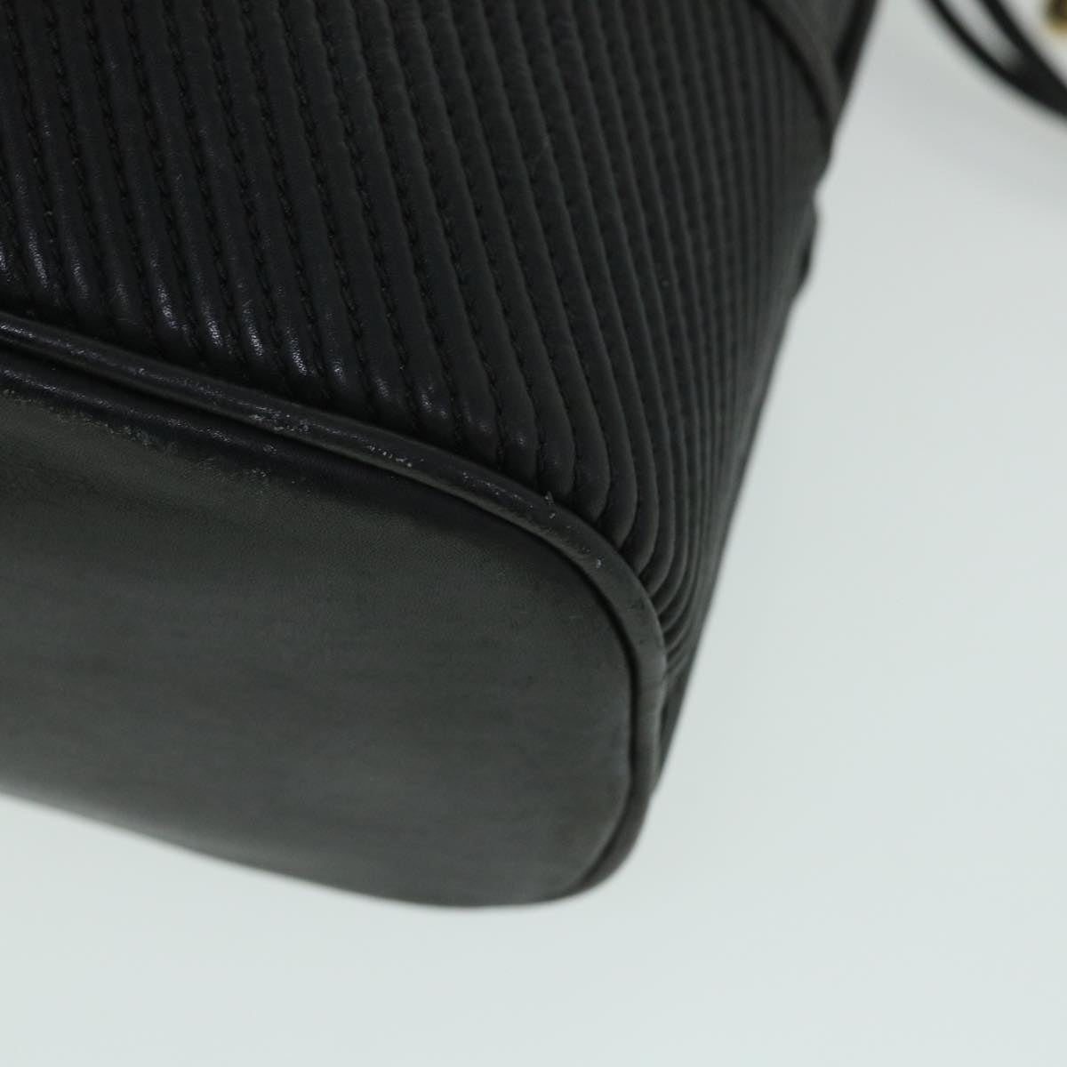 GUCCI Shoulder Bag Leather Black bs8418
