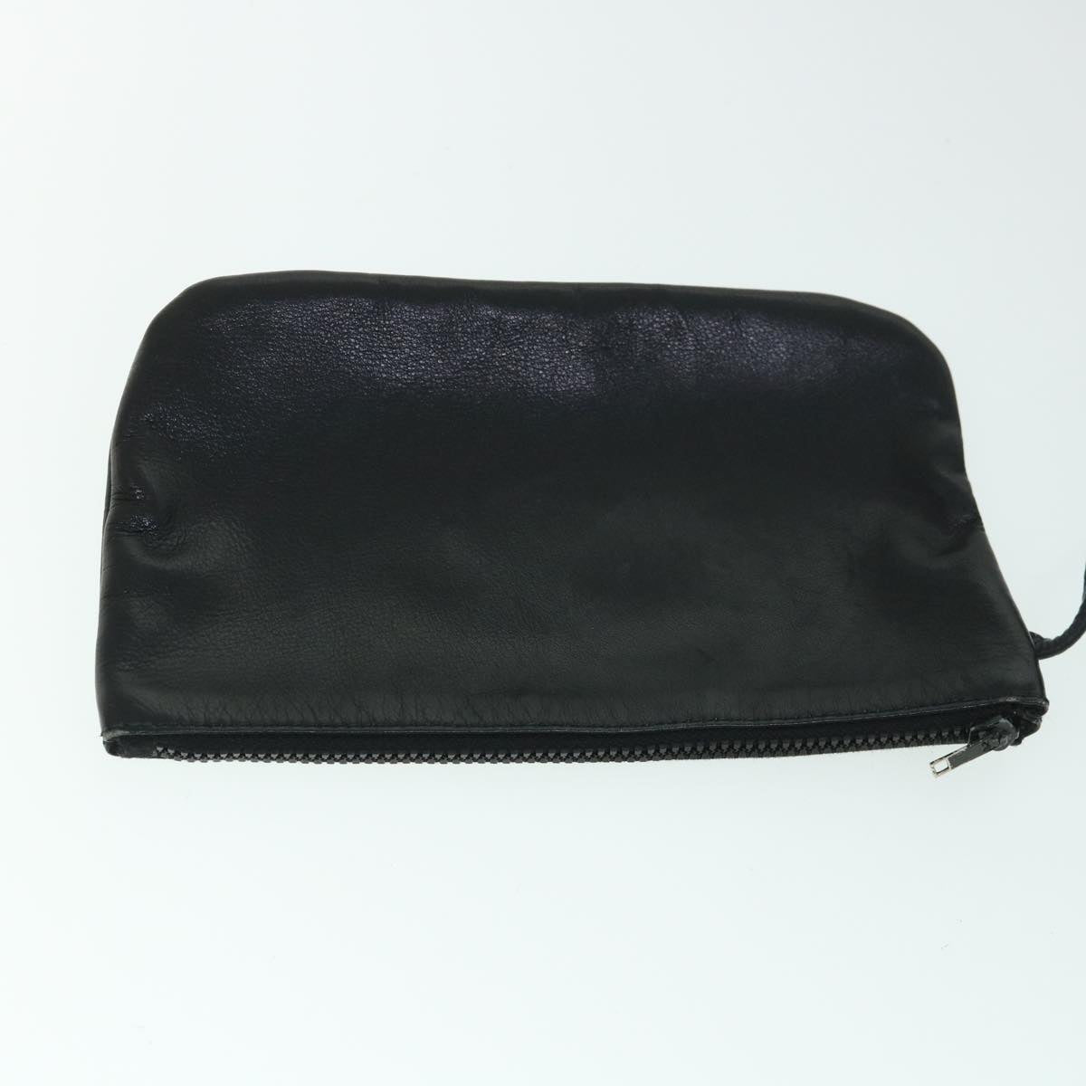 GUCCI Shoulder Bag Leather Black bs8418