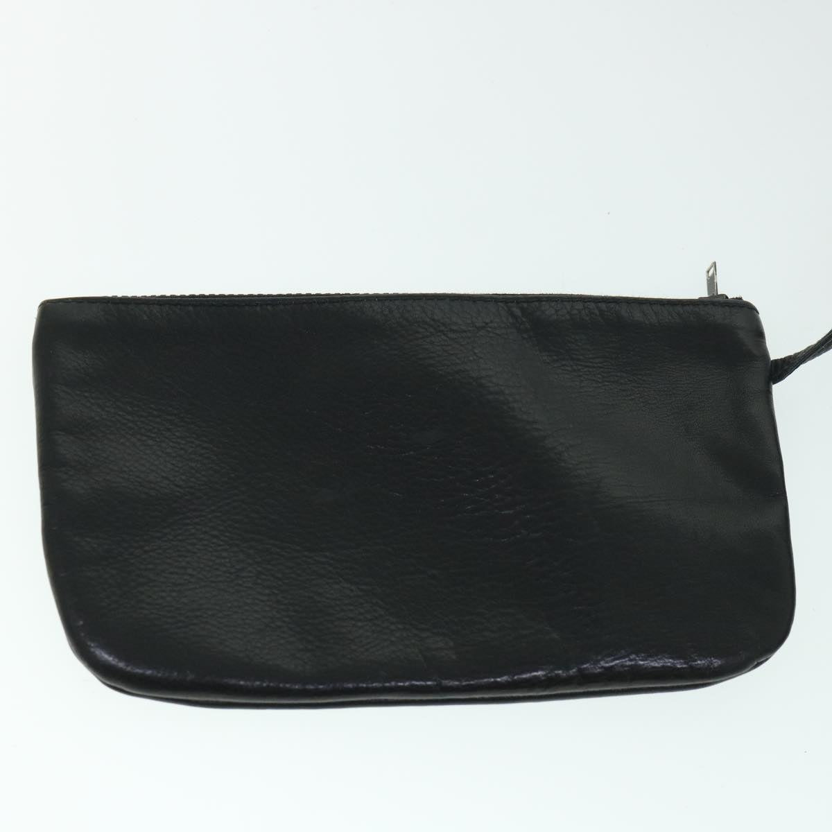 GUCCI Shoulder Bag Leather Black bs8418
