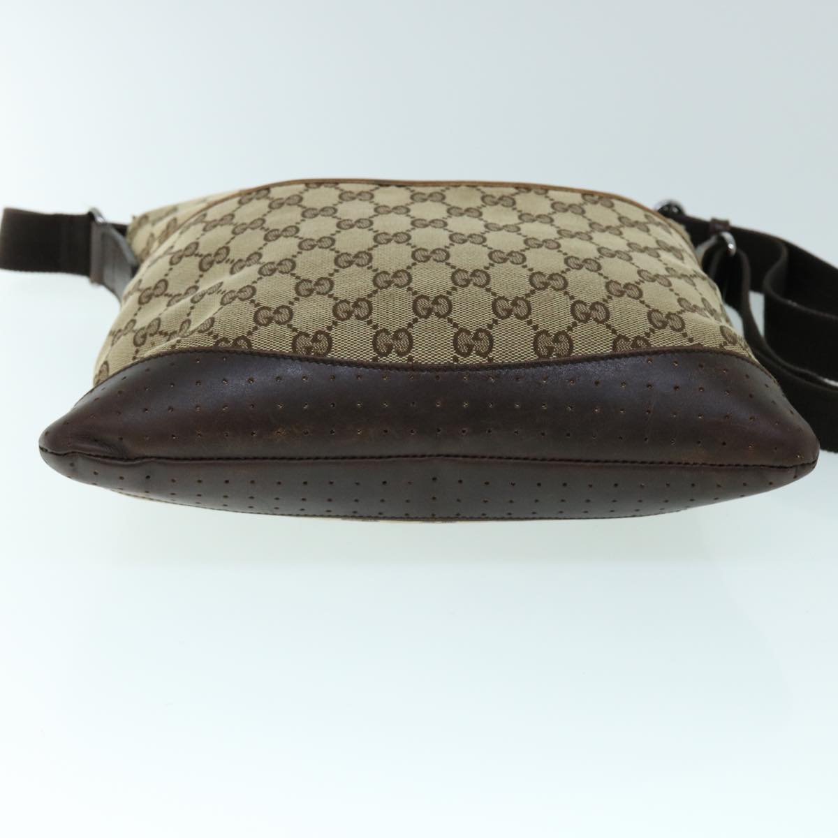 GUCCI GG Canvas Shoulder Bag Beige Brown 145872 123 bs8422