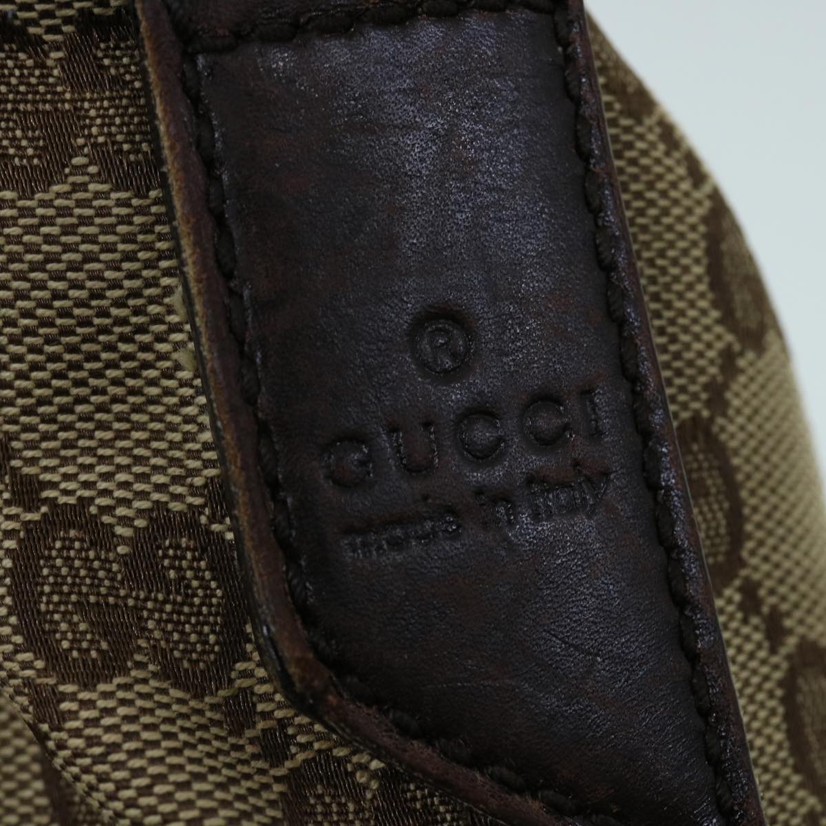 GUCCI GG Canvas Shoulder Bag Beige Brown 145872 123 bs8422