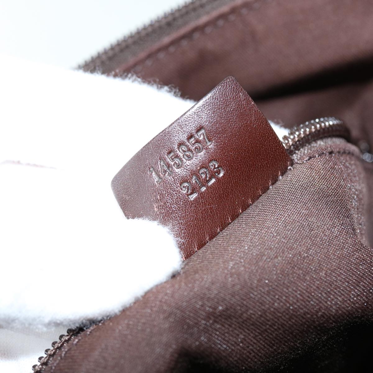 GUCCI GG Canvas Shoulder Bag Beige Brown 145872 123 bs8422
