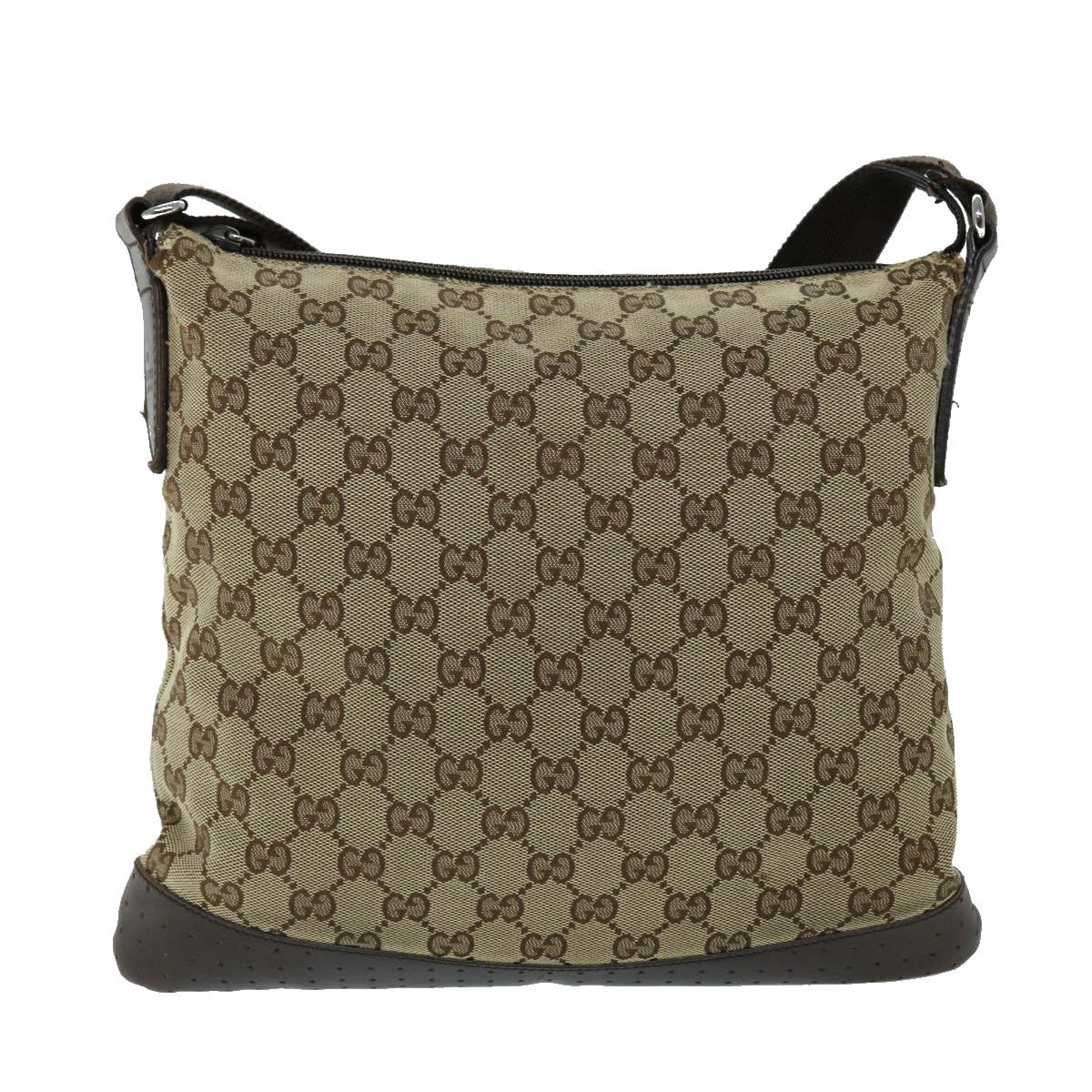 GUCCI GG Canvas Shoulder Bag Beige Brown 145872 123 bs8422