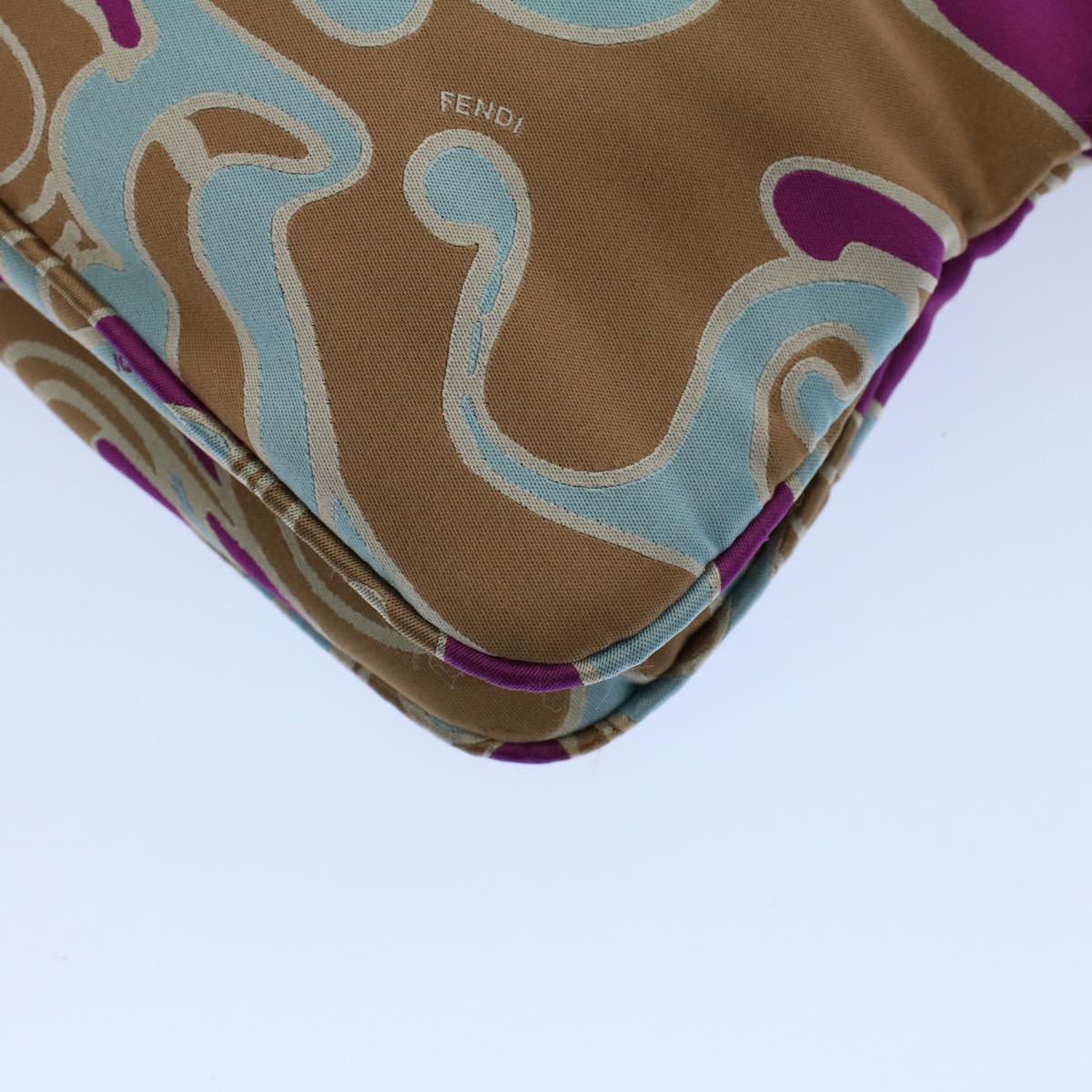 FENDI Mamma Baguette Shoulder Bag Canvas Multicolor 2305 26796 018 bs8434