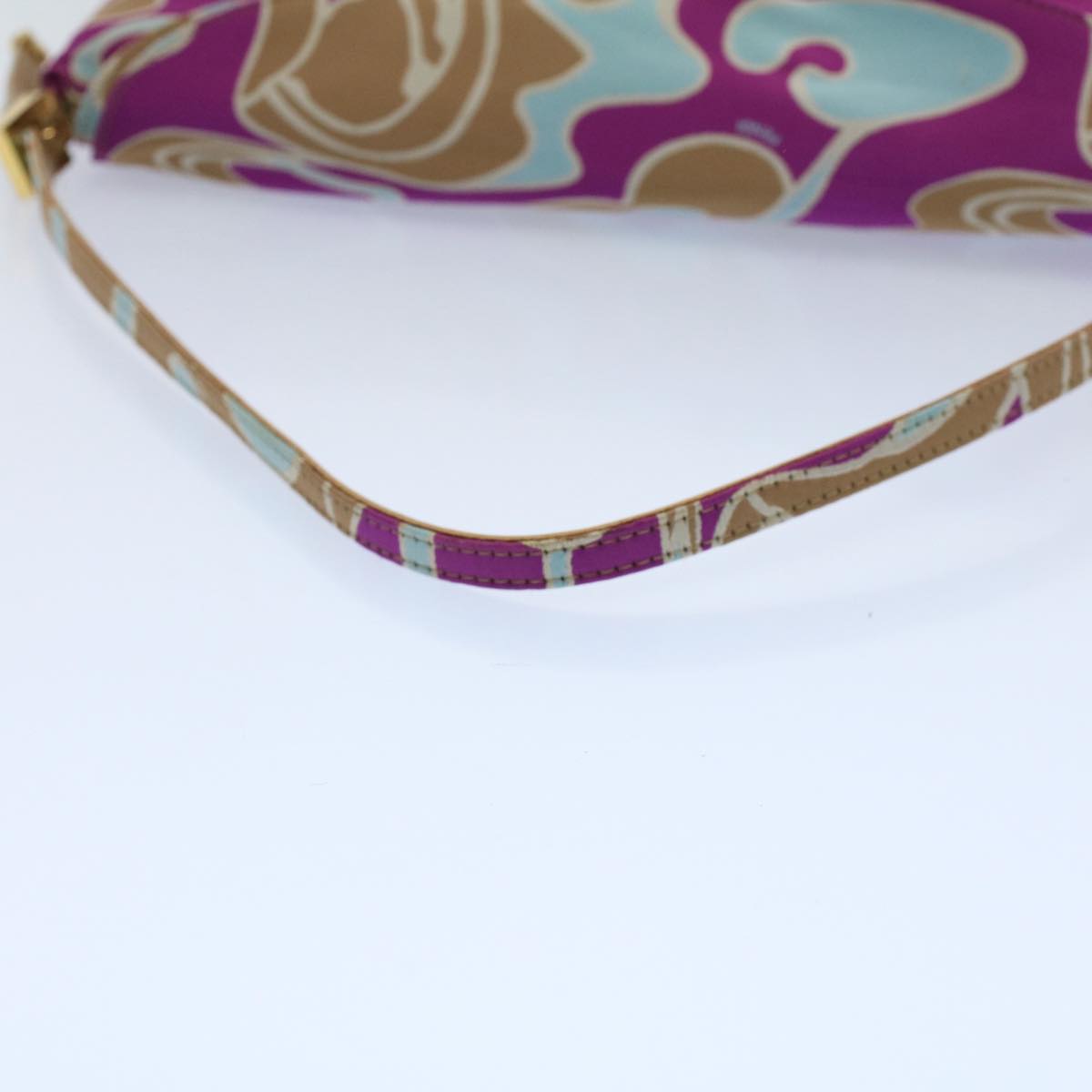 FENDI Mamma Baguette Shoulder Bag Canvas Multicolor 2305 26796 018 bs8434