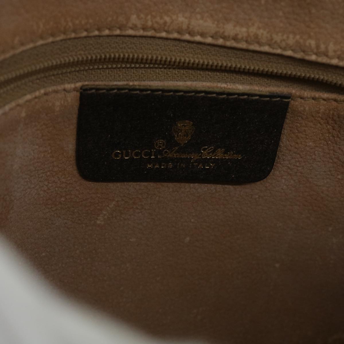 GUCCI GG Canvas Clutch Bag PVC Leather Beige Brown 014 123 6053 bs8482