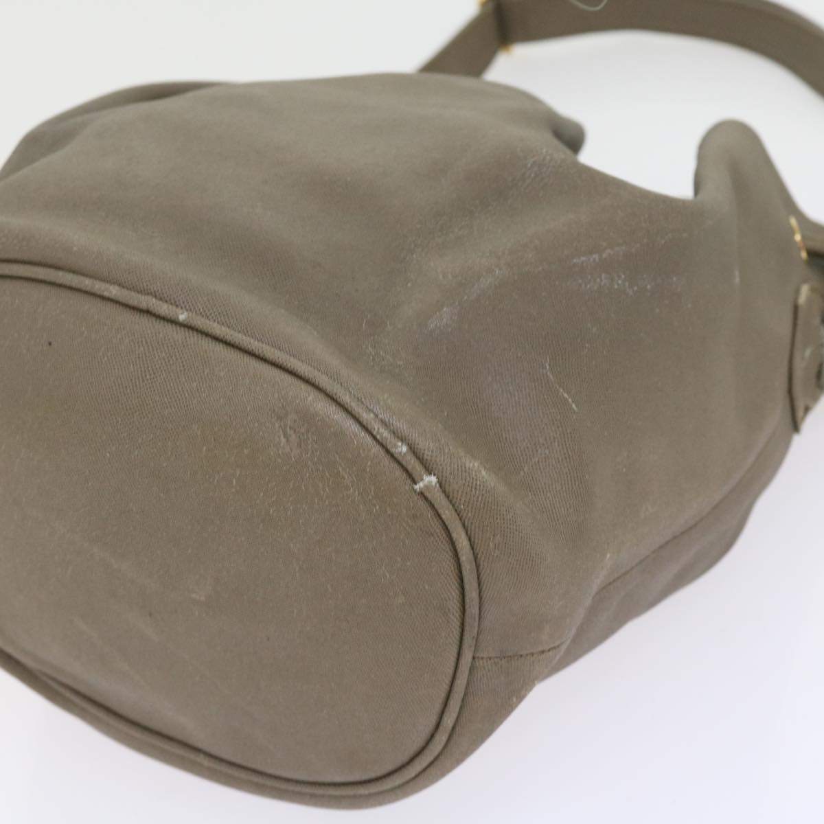 GUCCI Shoulder Bag Leather Gray bs8485
