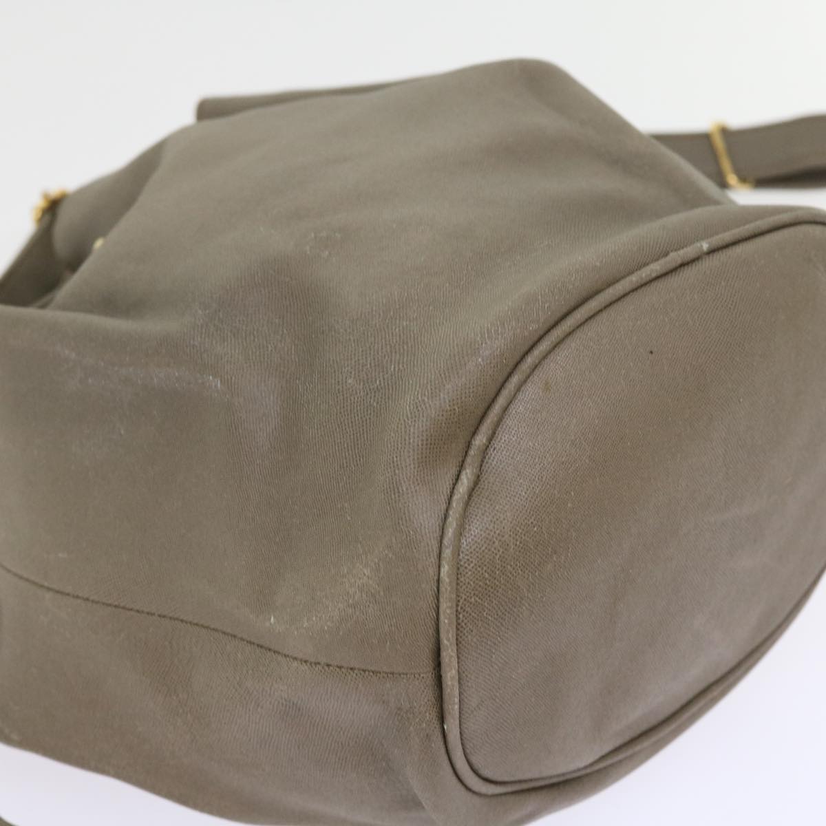 GUCCI Shoulder Bag Leather Gray bs8485
