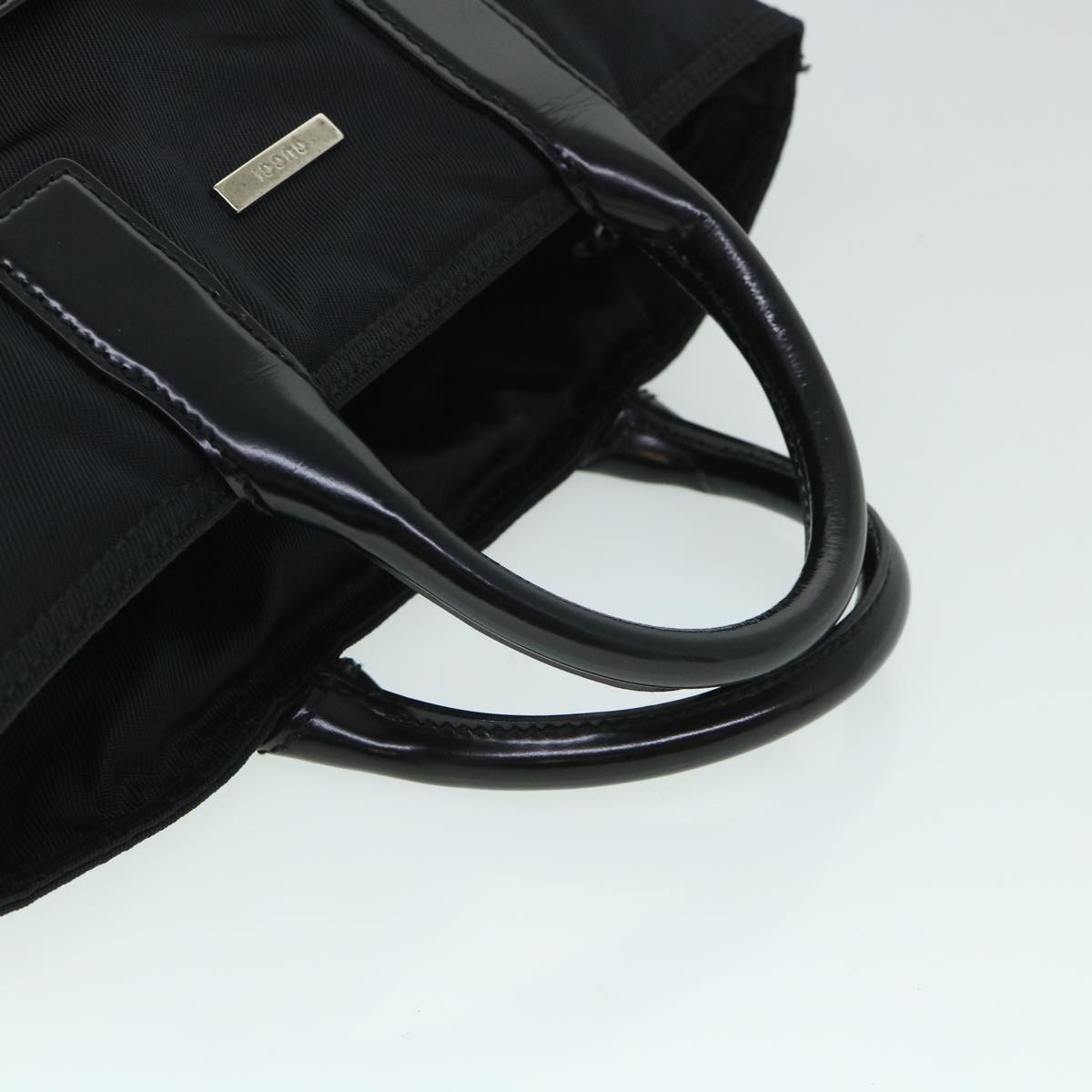 GUCCI Hand Bag Nylon Leather Black 010 2020 0528 06 bs8488