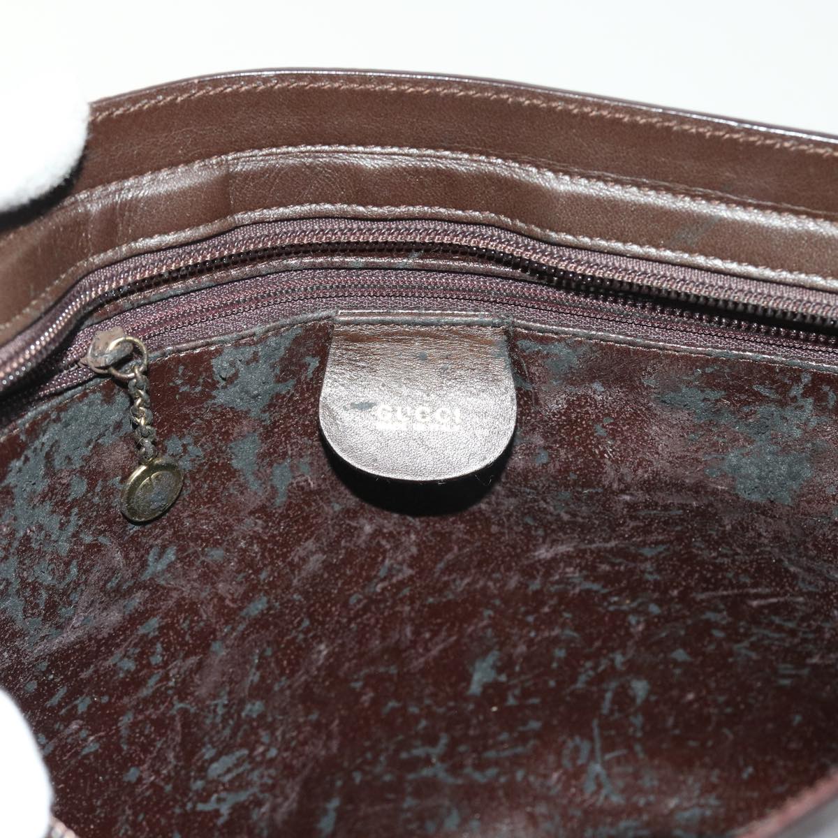 GUCCI Shoulder Bag Leather Brown 001 1119 1822 bs8492