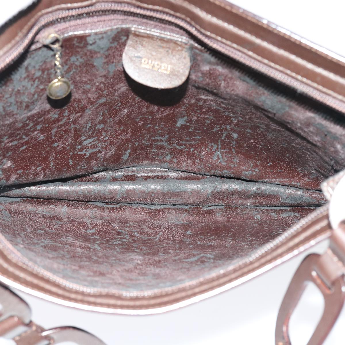 GUCCI Shoulder Bag Leather Brown 001 1119 1822 bs8492