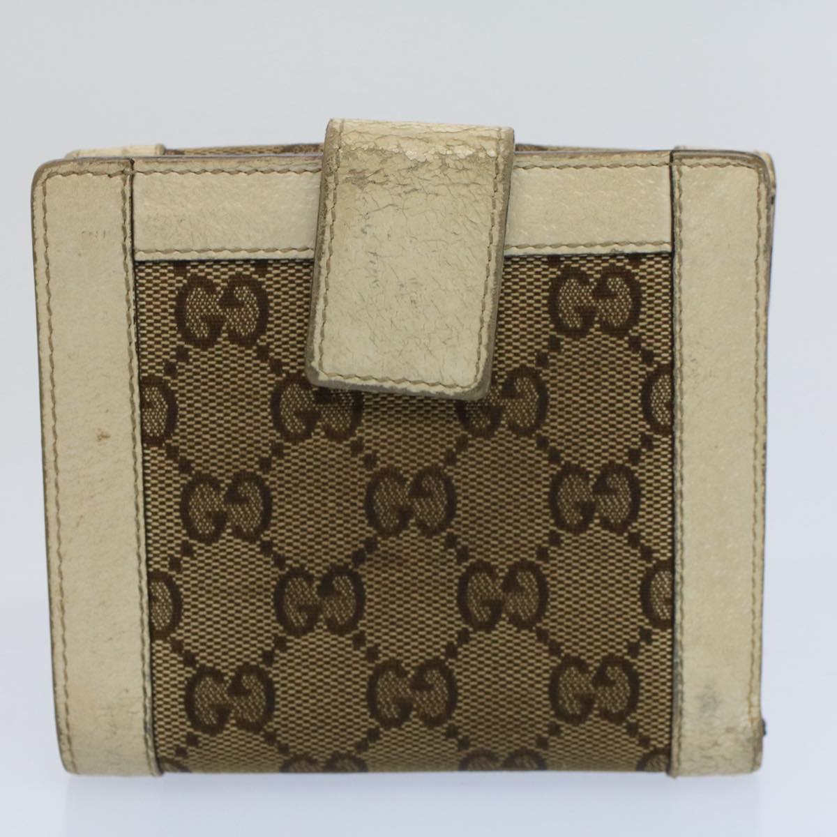 GUCCI GG Canvas Wallet Leather Canvas 6Set Beige Black Red bs8514