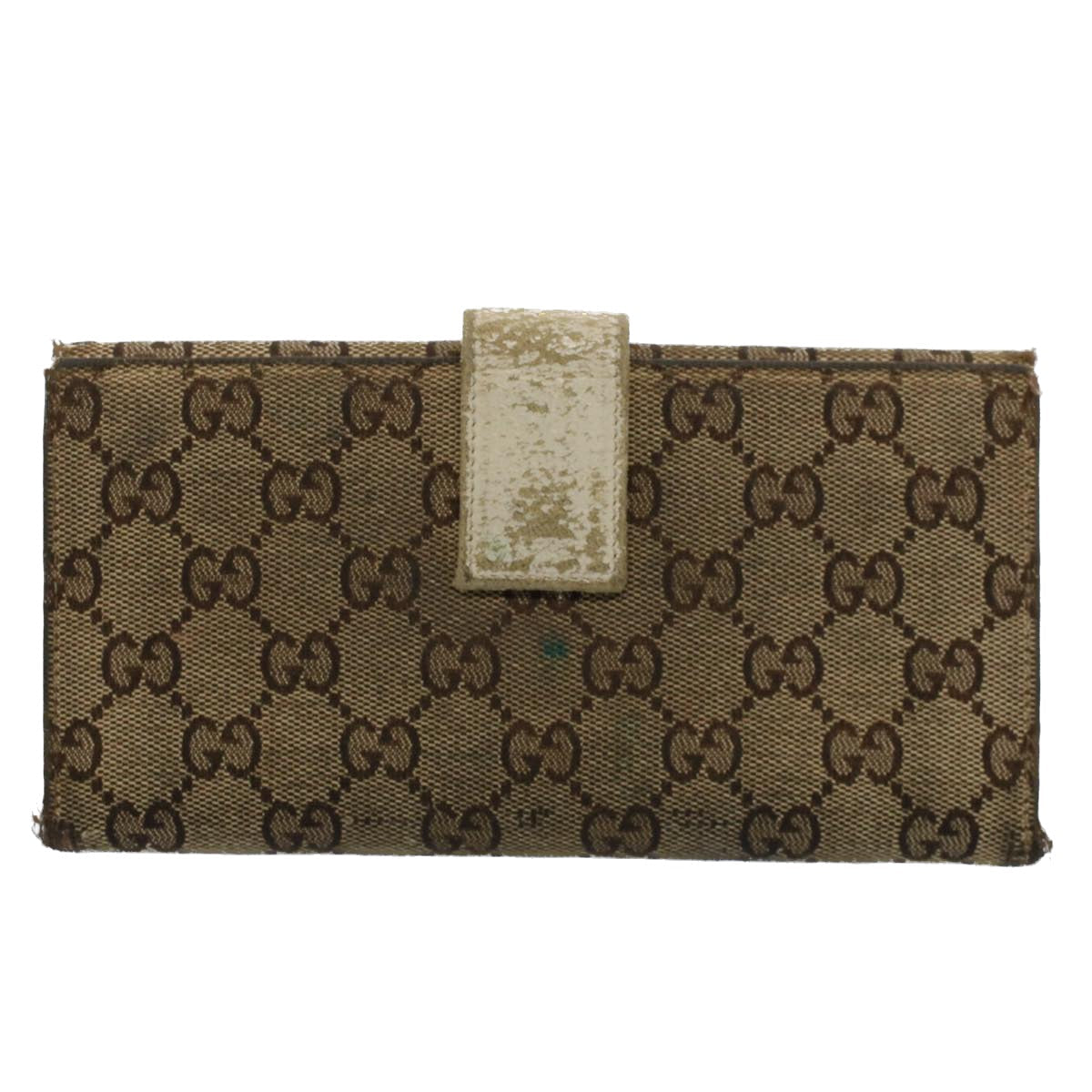 GUCCI GG Canvas Wallet Leather Canvas 6Set Beige Black Red bs8514