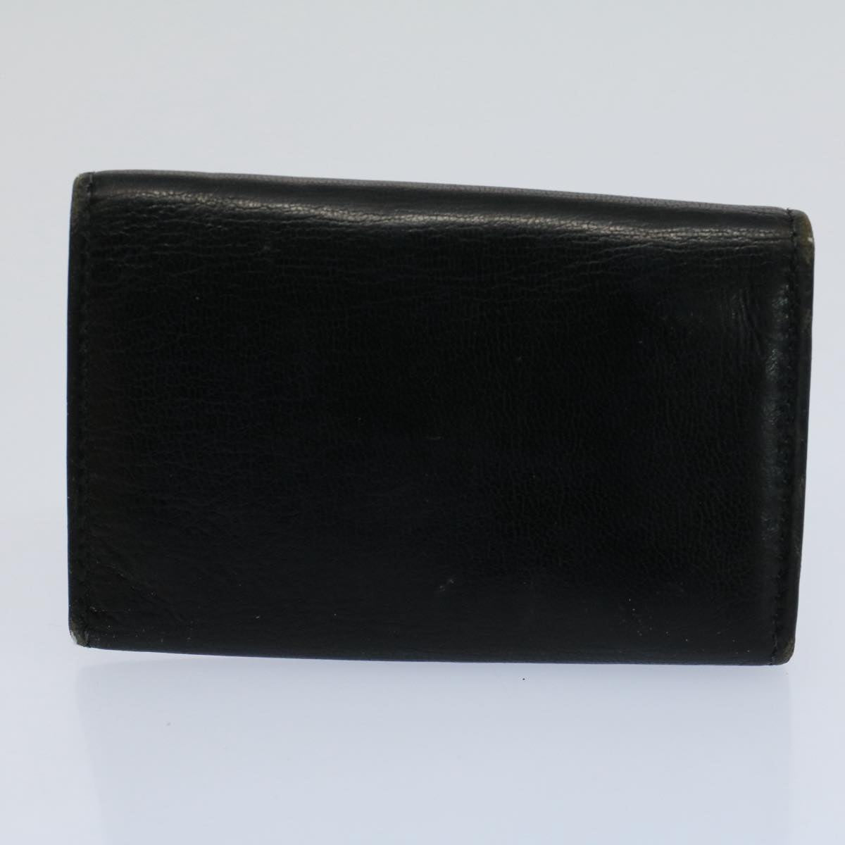 GUCCI GG Canvas Web Sherry Line Wallet Leather Canvas 6Set Black bs8523