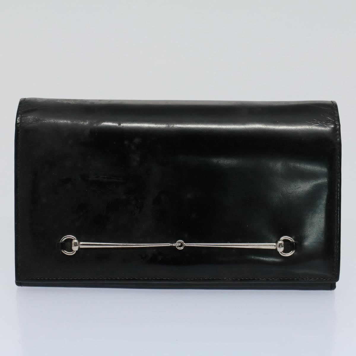 GUCCI GG Canvas Web Sherry Line Wallet Leather Canvas 6Set Black bs8523