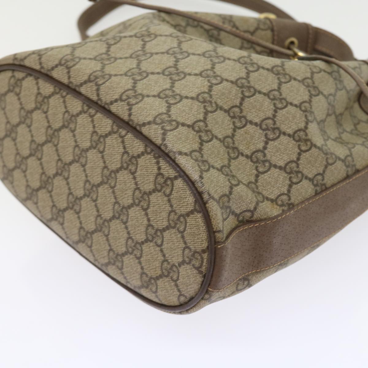 GUCCI GG Canvas Shoulder Bag PVC Leather Beige 001 115 6179 4023 bs8584