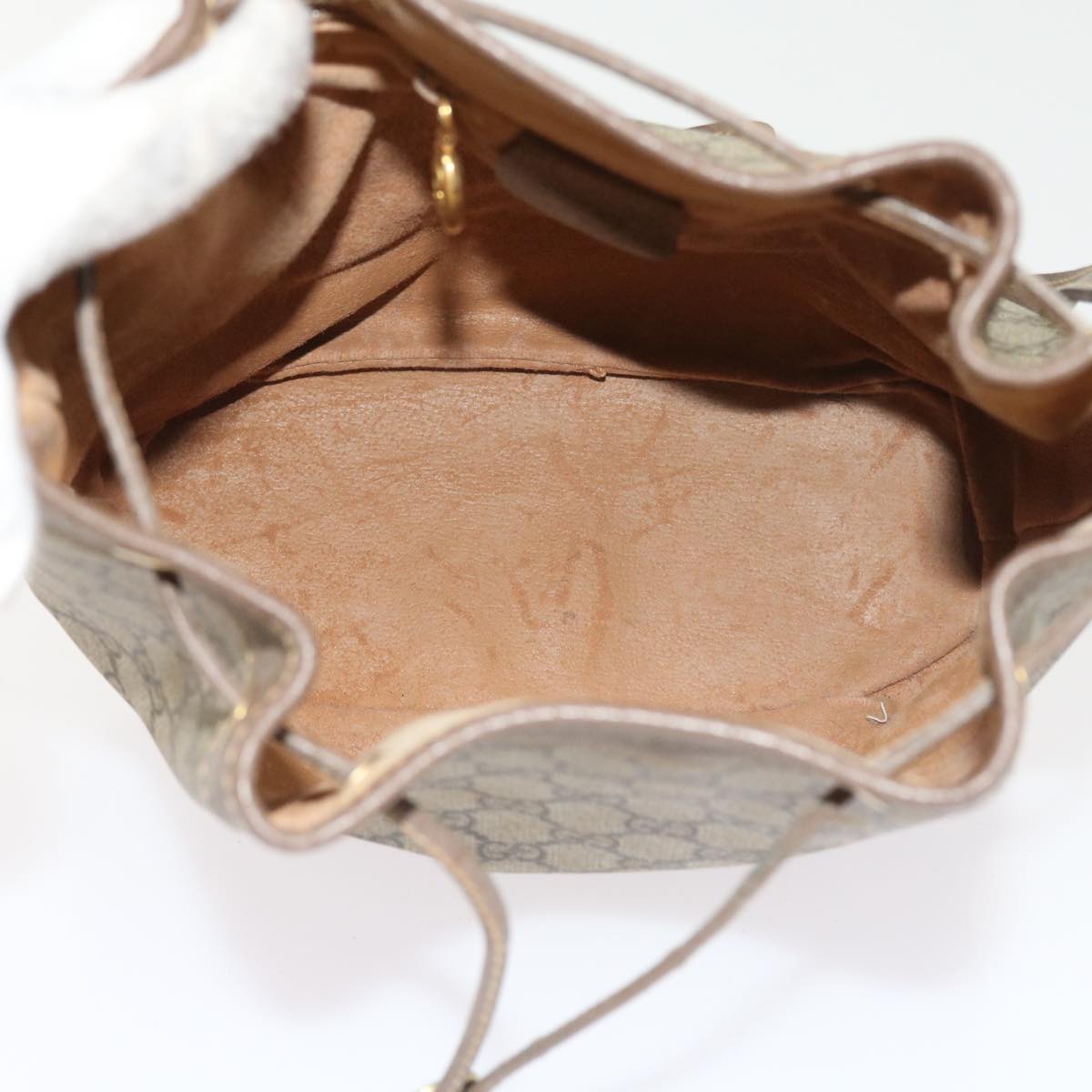 GUCCI GG Canvas Shoulder Bag PVC Leather Beige 001 115 6179 4023 bs8584