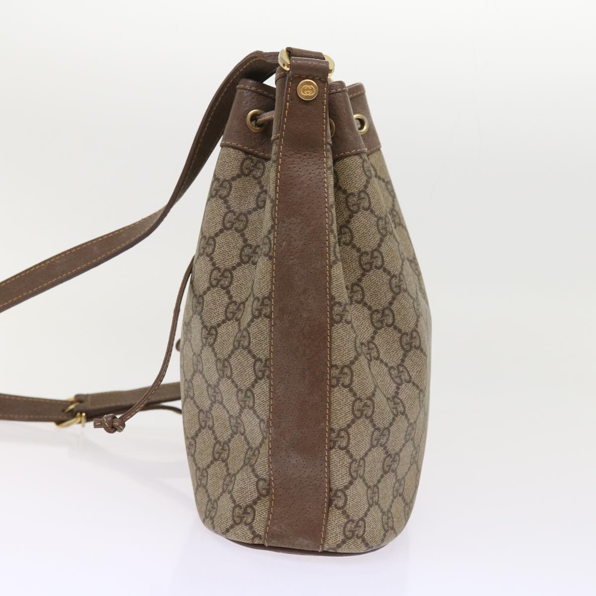 GUCCI GG Canvas Shoulder Bag PVC Leather Beige 001 115 6179 4023 bs8584