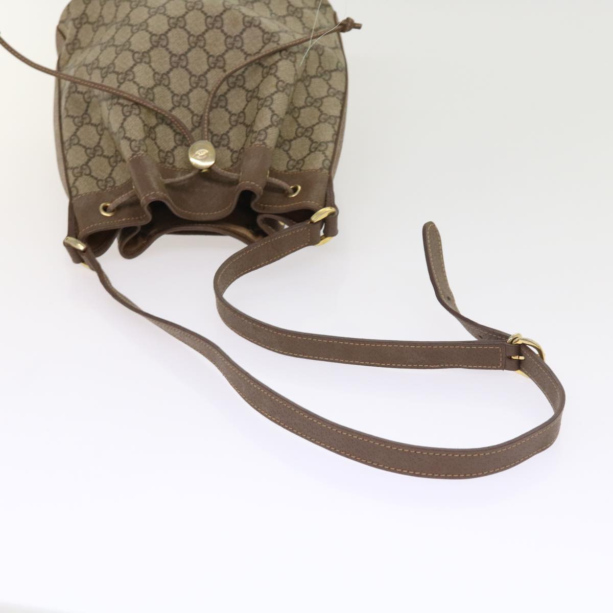 GUCCI GG Canvas Shoulder Bag PVC Leather Beige 001 115 6179 4023 bs8584
