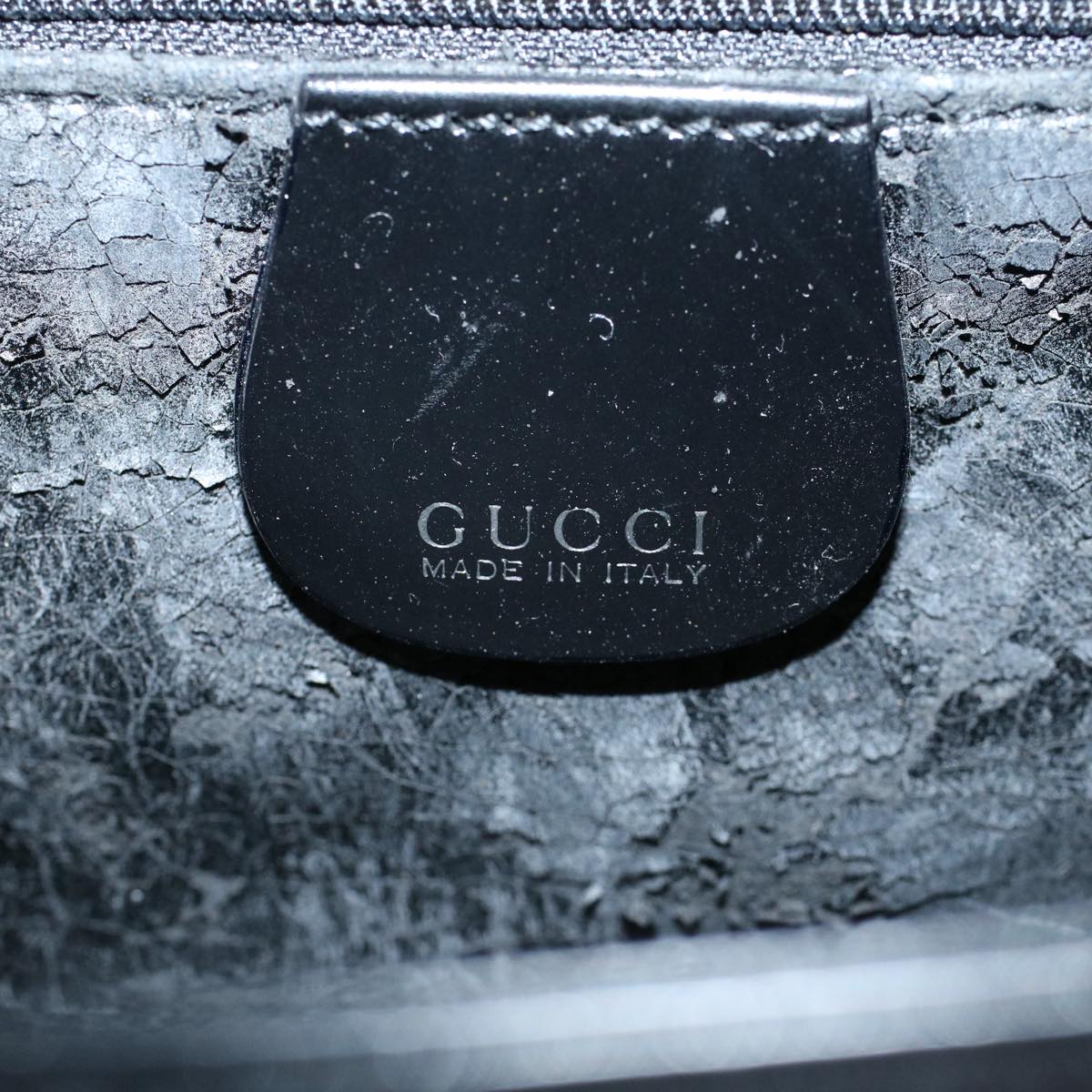 GUCCI Shoulder Bag Leather Black 007 1013 0272 bs8632
