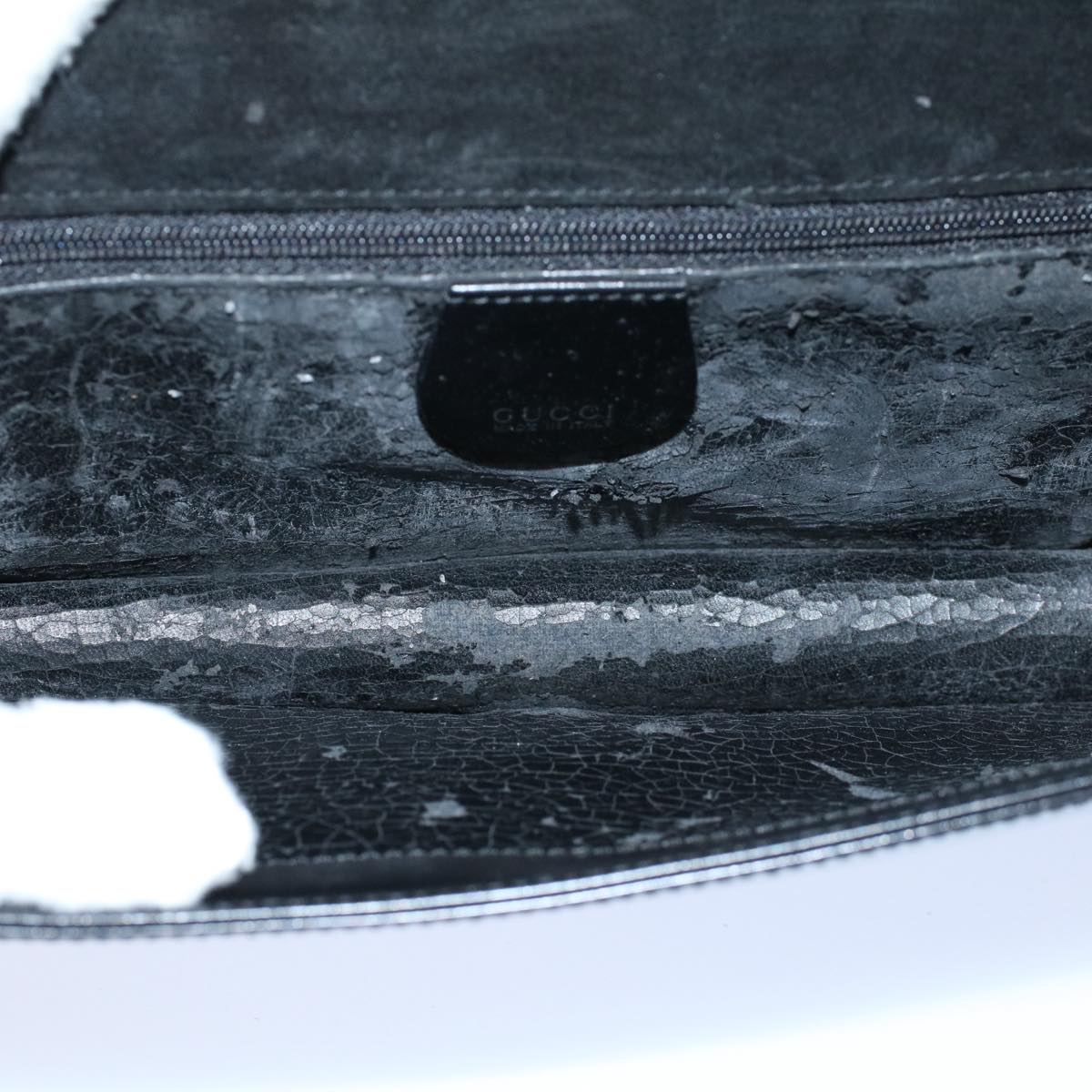 GUCCI Shoulder Bag Leather Black 007 1013 0272 bs8632