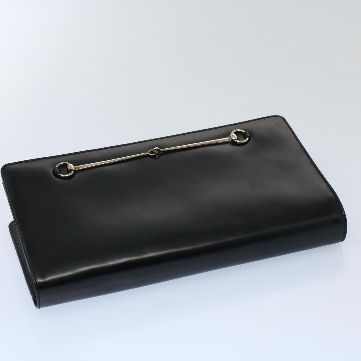 GUCCI Shoulder Bag Leather Black 007 1013 0272 bs8632