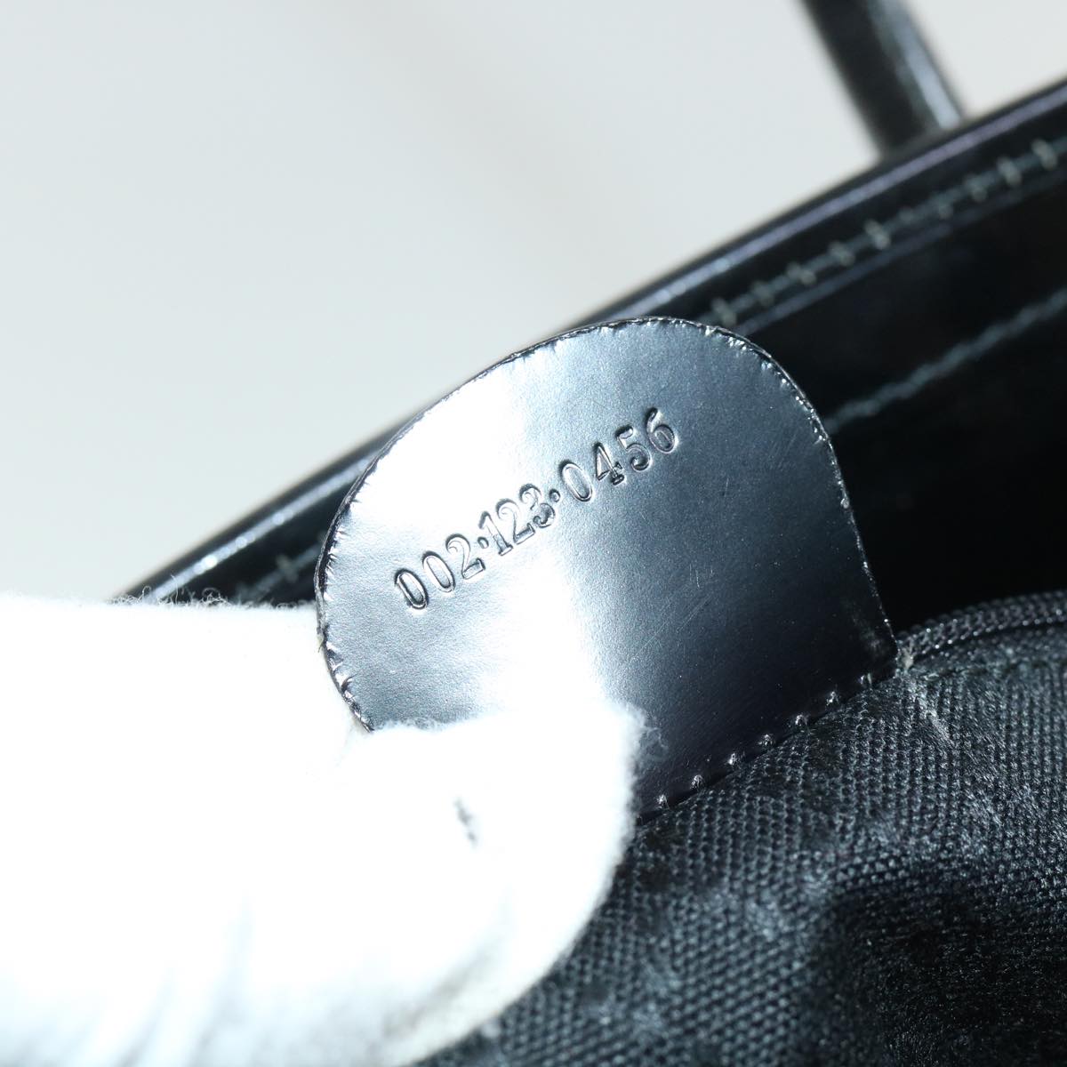 GUCCI Shoulder Bag Nylon Black 002 123 0456 bs8636