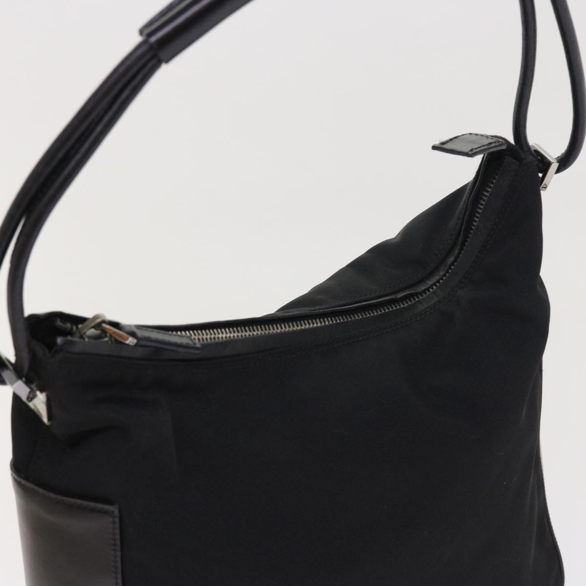 GUCCI Shoulder Bag Canvas Black bs8637