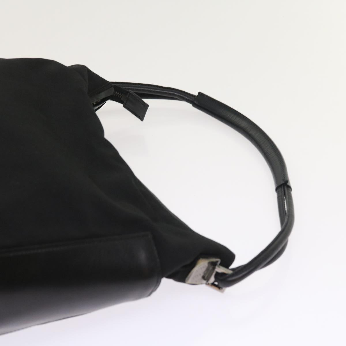GUCCI Shoulder Bag Canvas Black bs8637