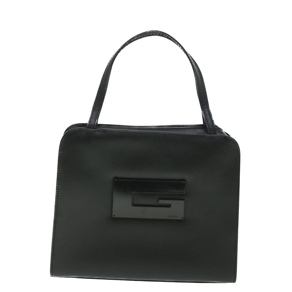 GUCCI Hand Bag Leather Black 000 0812 002058 bs8640