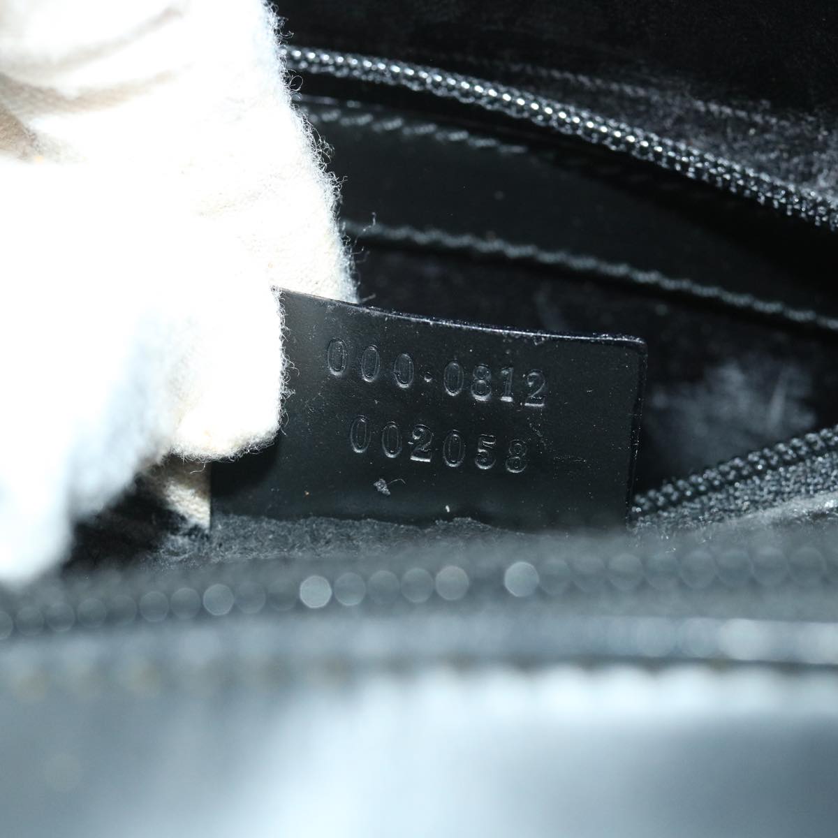 GUCCI Hand Bag Leather Black 000 0812 002058 bs8640