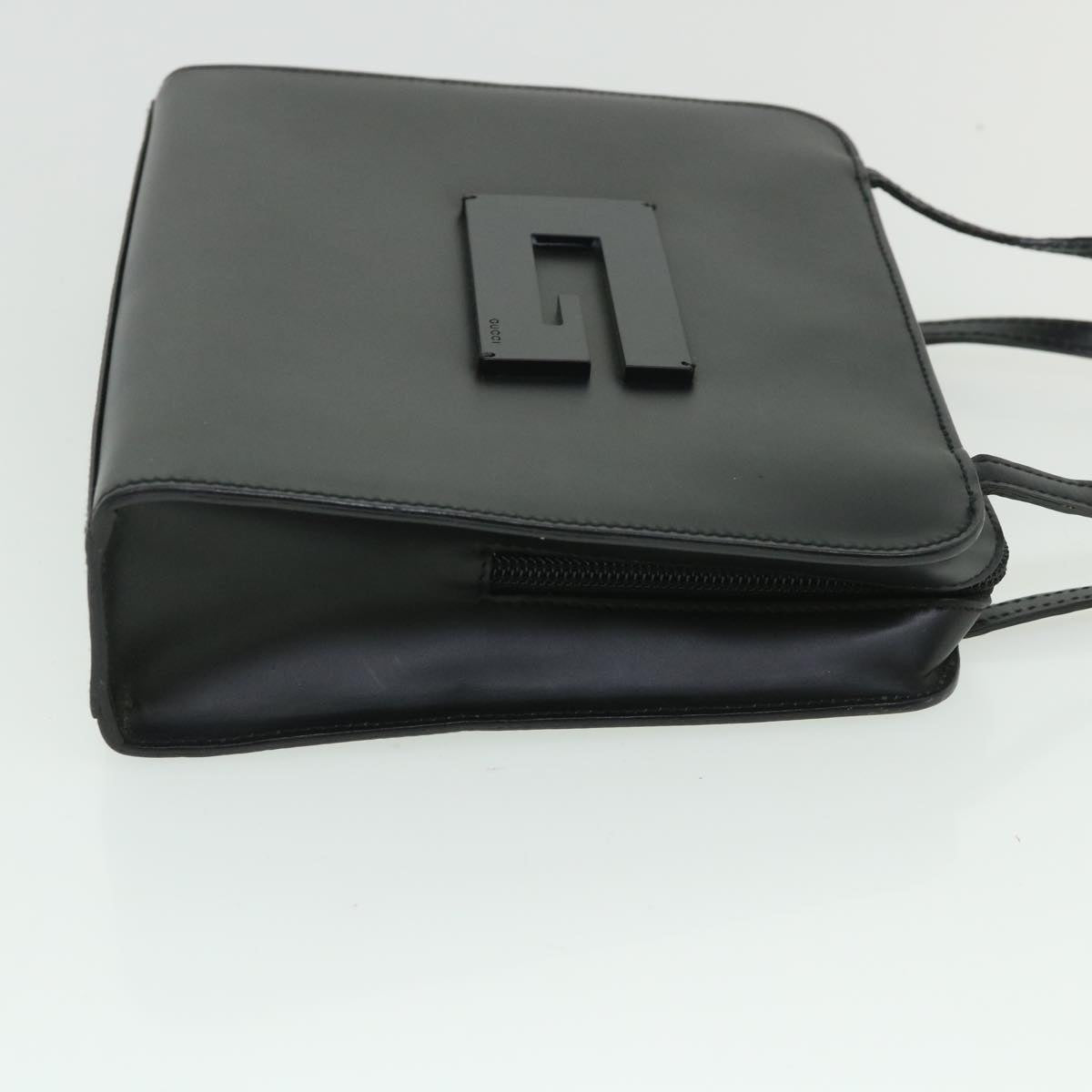 GUCCI Hand Bag Leather Black 000 0812 002058 bs8640