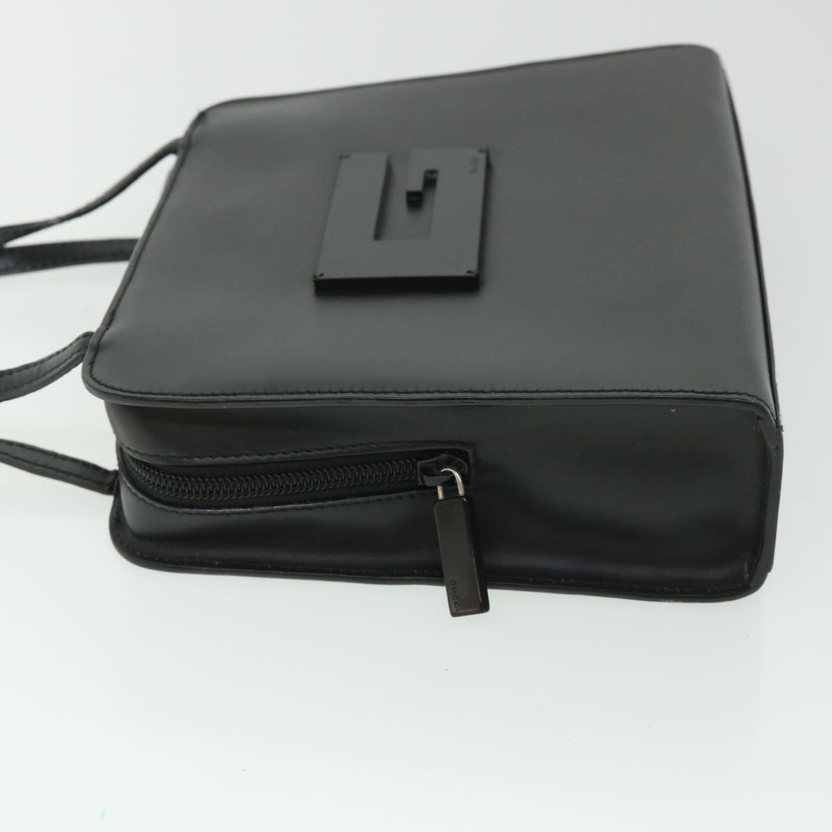 GUCCI Hand Bag Leather Black 000 0812 002058 bs8640