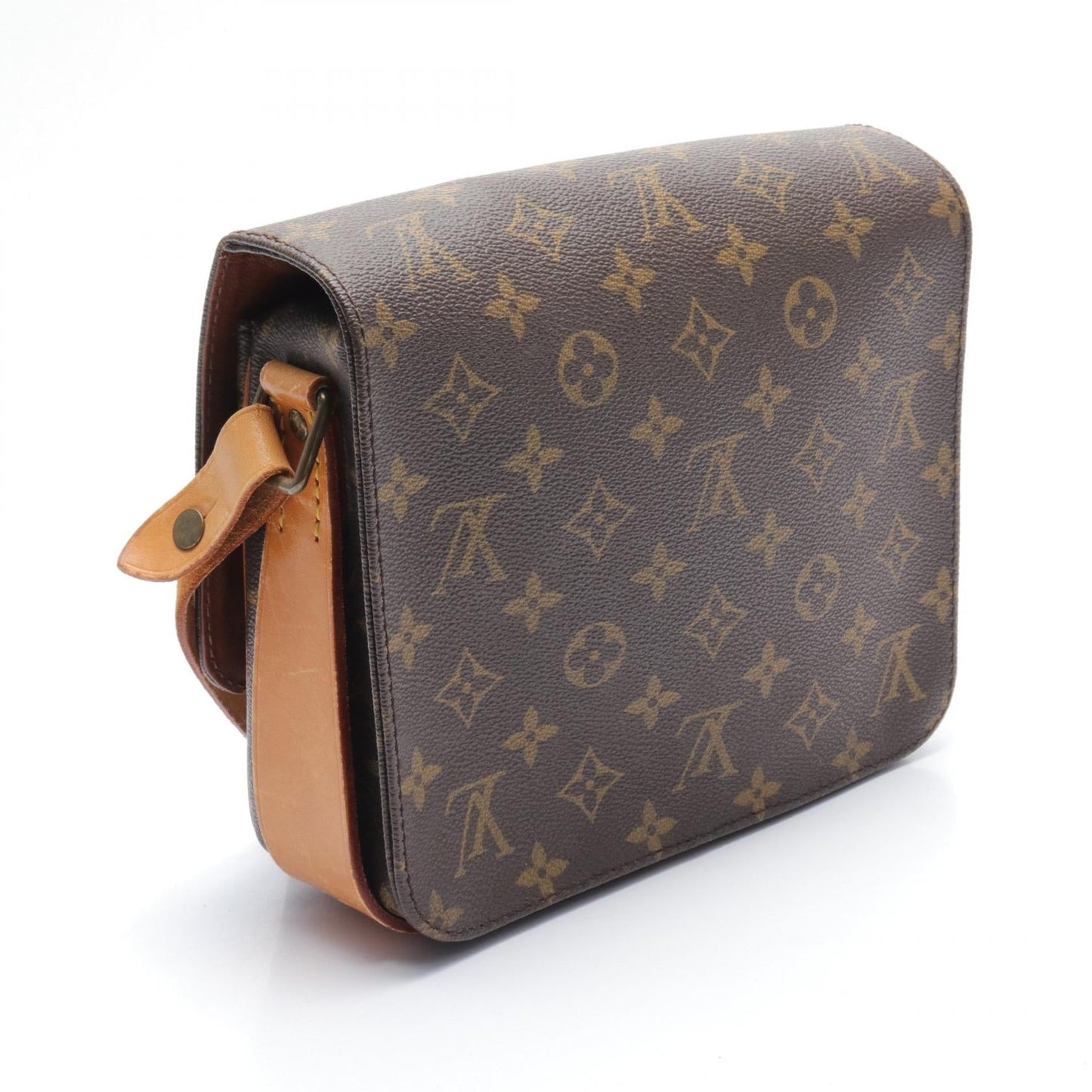 Louis Vuitton Monogram Cartouchiere MM  Canvas Shoulder Bag