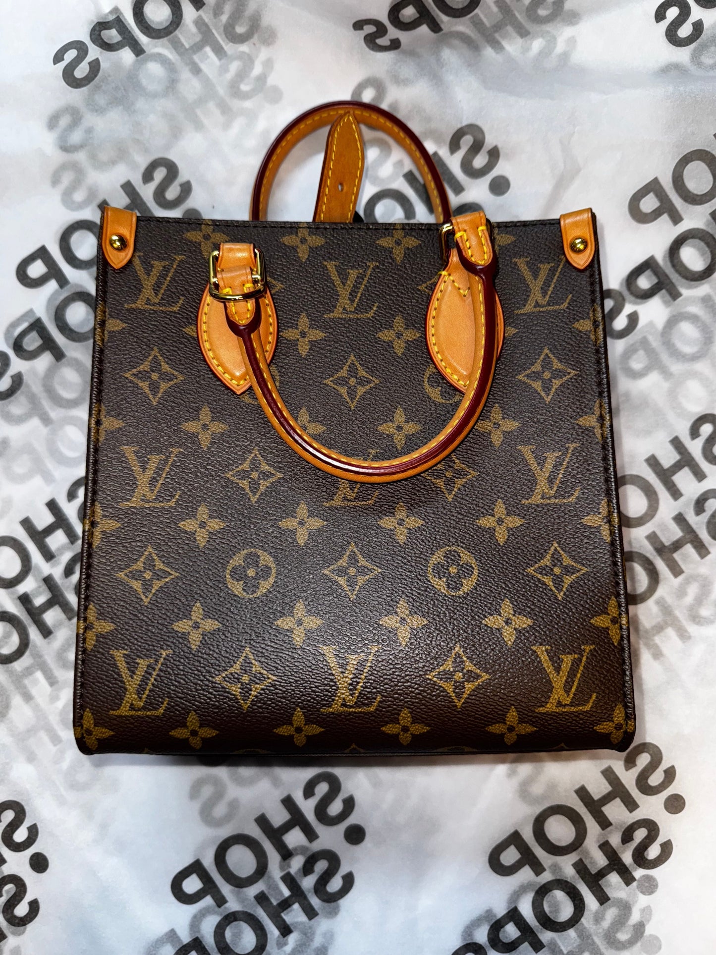 GLM-Sac Plat NM Bag Monogram Canvas BB Brown - missing strap IR-02