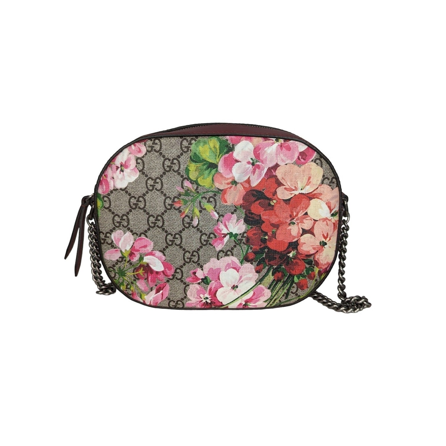 Gucci GG Supreme Blooms Mini Chain Shoulder Bag