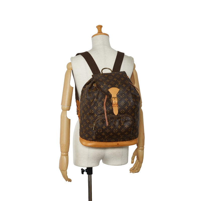 Louis Vuitton Monogram Monogram GM Lounge Backpack M51135 Brown PVC Leather Lady Louis Vuitton