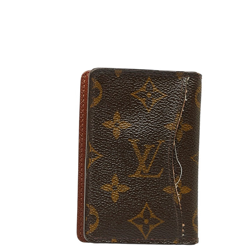 Louis Vuitton Monogram Organizer Du Posch Card Case M61732 Brown PVC Leather  Louis Vuitton