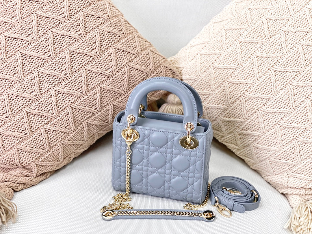 GLAMI Mini Lady Bag Blue For Women 6.5in/17cm CD M0505SLOI