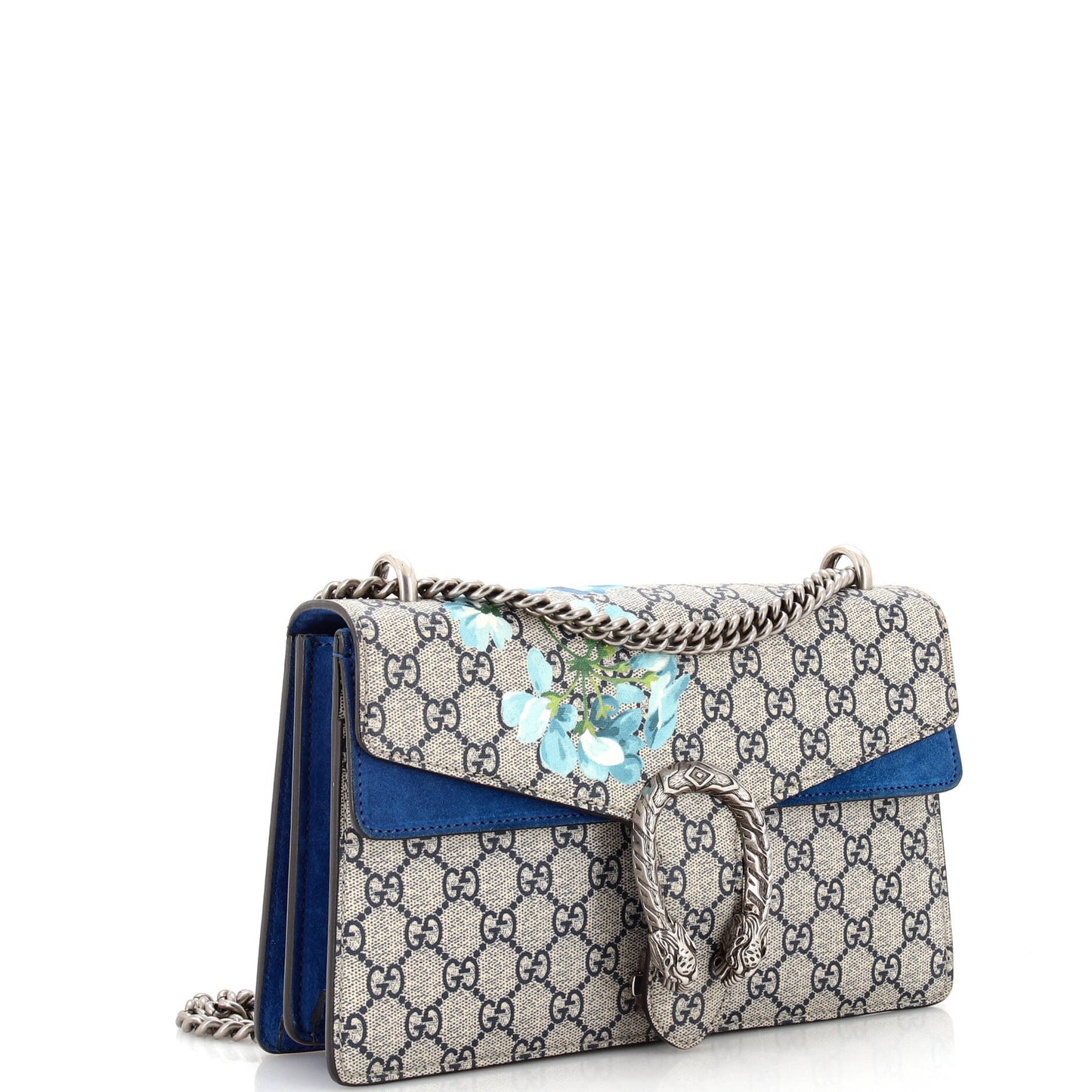 Dionysus Bag Blooms Print GG Coated Canvas Small
