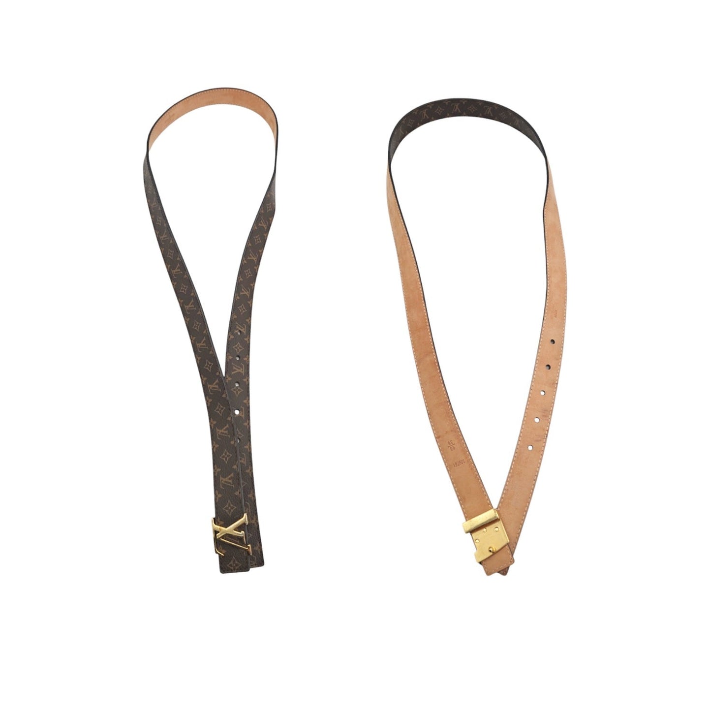 Louis Vuitton LV Initiales Monogram 25mm Belt Sz 95/38