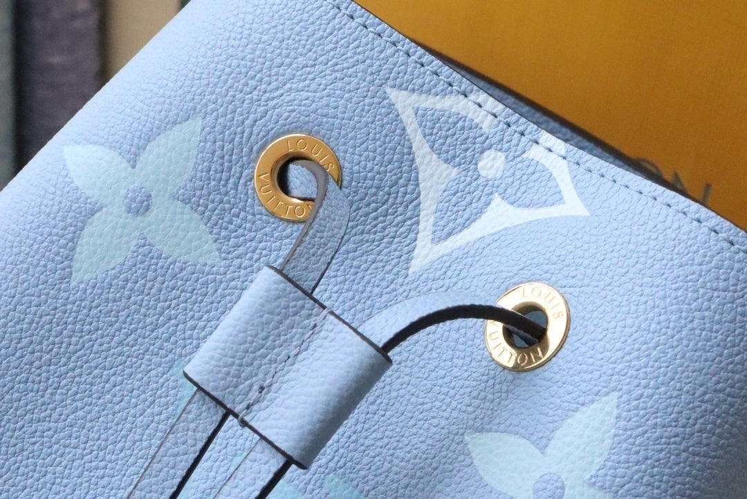 LV NeoNoe GLAMI Bucket Bag Monogram Empreinte Blue For Women, WomenÃ¢â‚¬â„¢s Handbags, Shoulder Bags 7.9in/20cm LV M45709