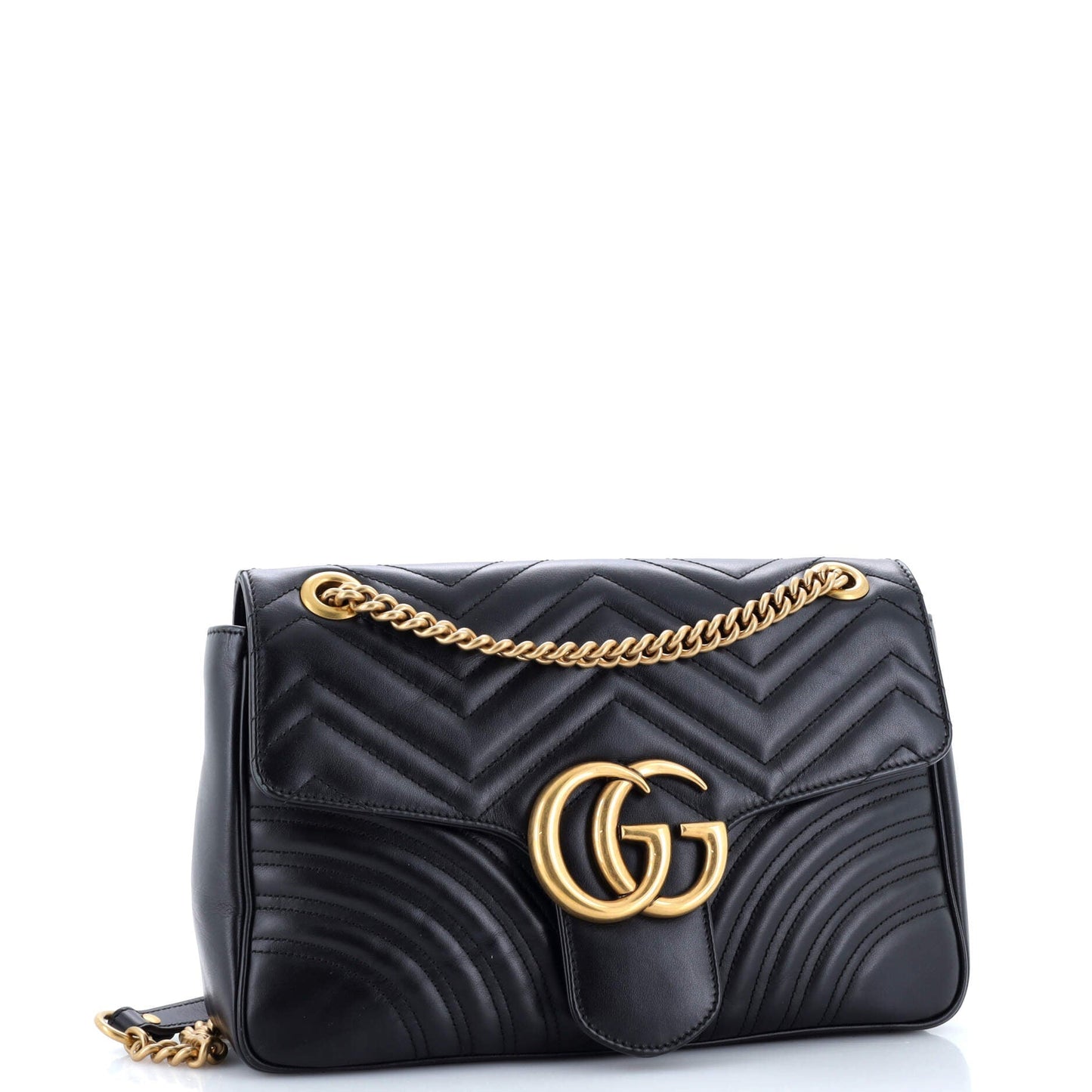GG Marmont Flap Bag Matelasse Leather Medium