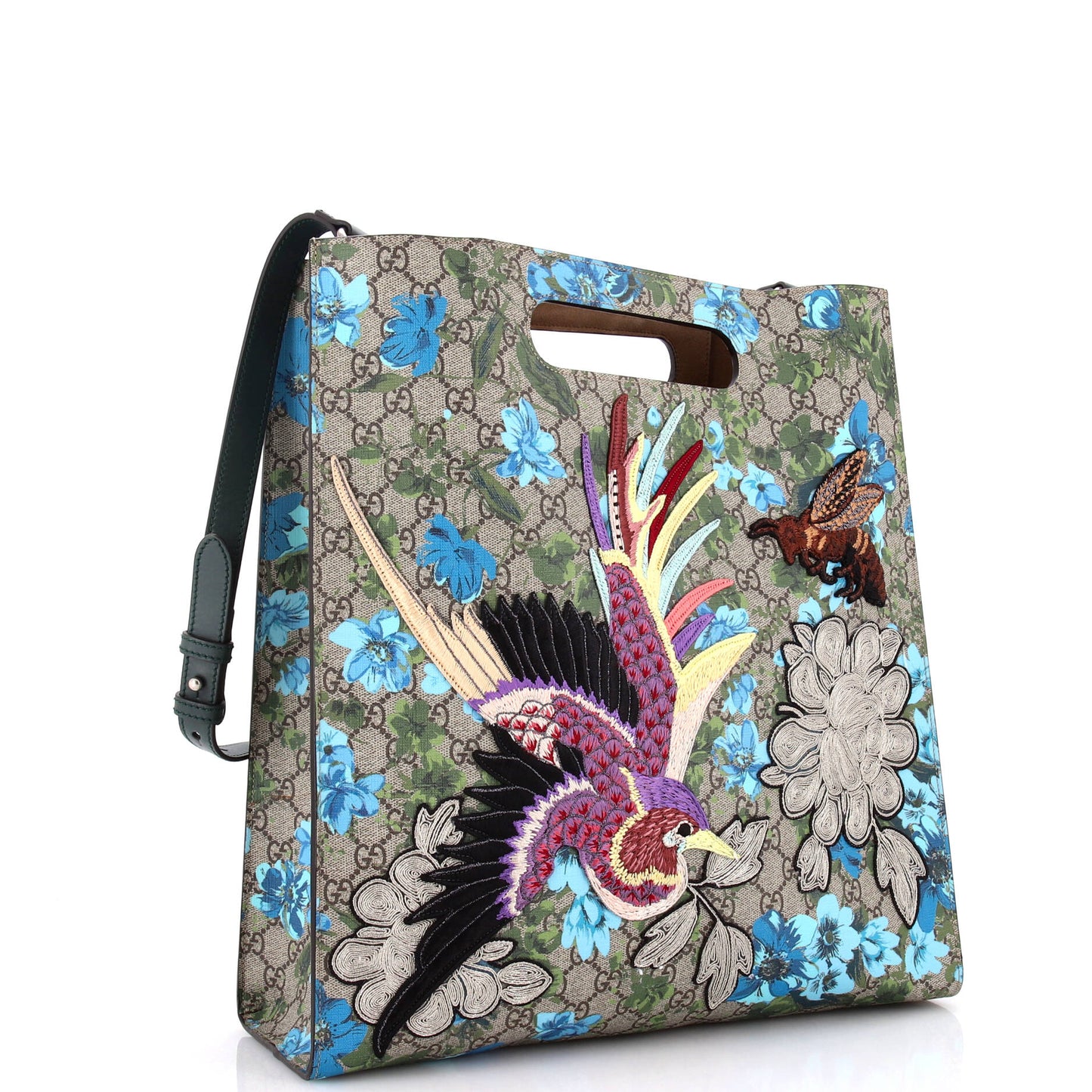 XL Tote Embroidered Printed GG Coated Canvas Medium