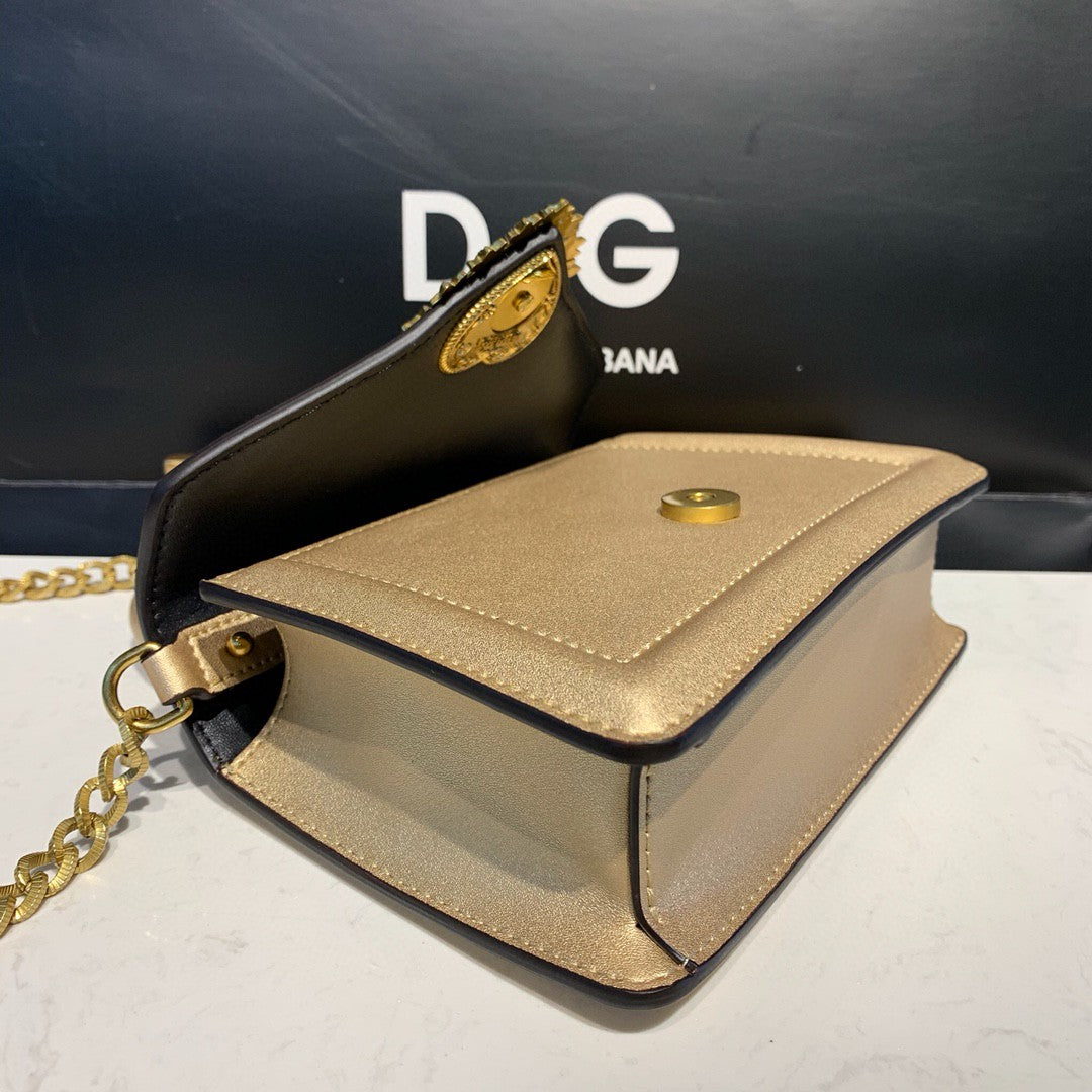 GLAMI Small Devotion Bag In Mordore NappaÃ‚Â Gold For Women 7.5in/19cm GLAMI GLAMI6711A101687503