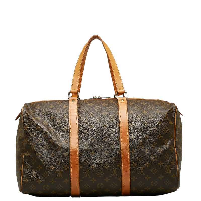Louis Vuitton Monogram Baseball 45 Boston Bag M41624 Brown PVC Leather  Louis Vuitton