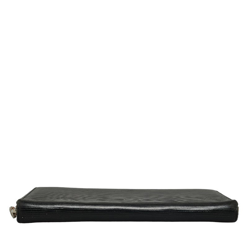 Louis Vuitton Epic Zippie Organizer Round  Long Wallet M63852 Black Leather Ladies Louis Vuitton