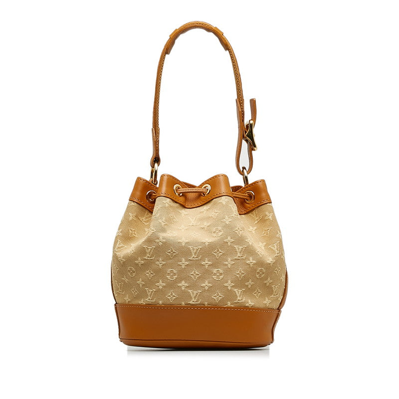 Louis Vuitton Monogram Mini Noelie Shoulder Bag M92689 Beige Brown Canvas Leather  Louis Vuitton