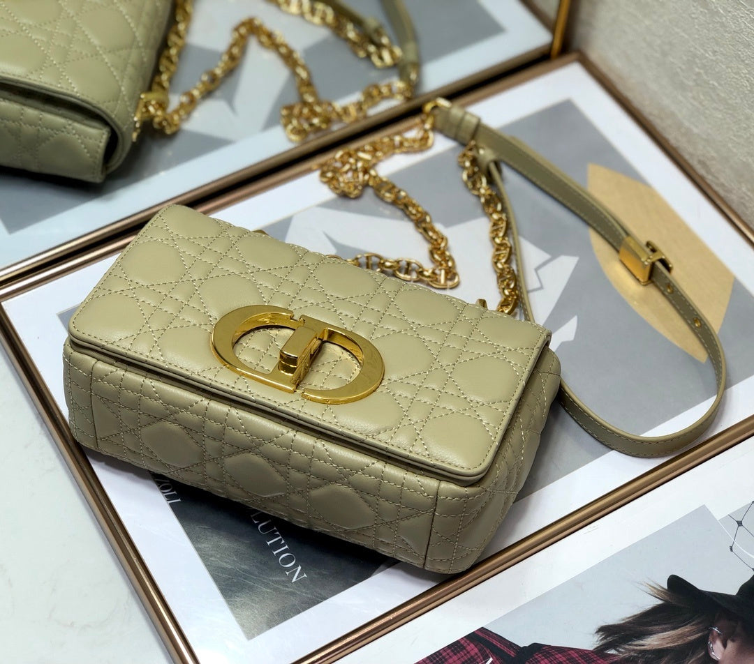 GLAMI Small Caro Bag Beige For Women 8in/20cm CD M9241UWHC_M39U
